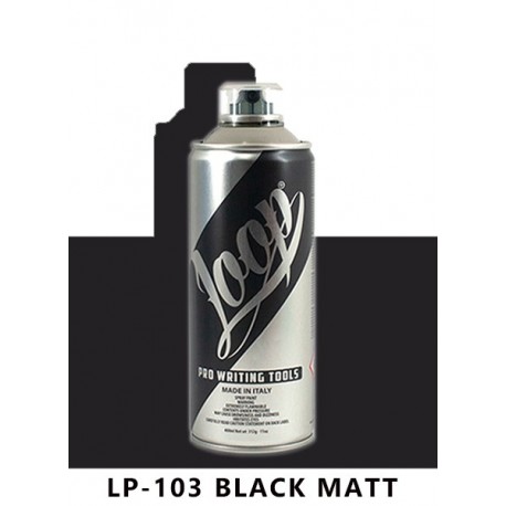 Loop Colors Spray Paint 400ml 1 Black Matte 103