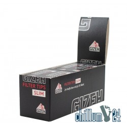 GIZEH Papier Slim Filter, 100% plastikfreie Filter, 1 Box (20 Beutel)