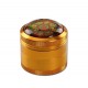 Black Leaf Grinder Mandala 50 mm Gold