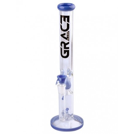 Grace Glass Limited Edition Straight Bong Blue 