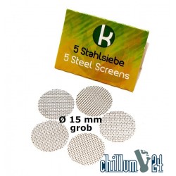 Stahl Einlegesiebe grob ca. 15 mm 5er Pack