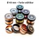Atomic 4-tlg Aluminium Grinder 40 mm Leaf Farbmix
